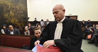 Der belgische Anwalt Sven Mary am ersten Verhandungstag gegen Salah Abdesla.