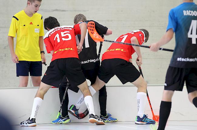 Die UHC Visper Lions haben hart gekämpft und trotzdem verloren.