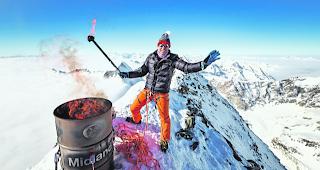 Die OGUV kritisiert die Fackel-Aktion auf dem Matterhorn.