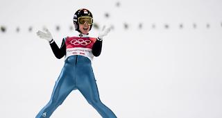 Im Zielraum. Zu mehr als Platz 11 reichte es dem vierfachen Olympiasieger nicht.