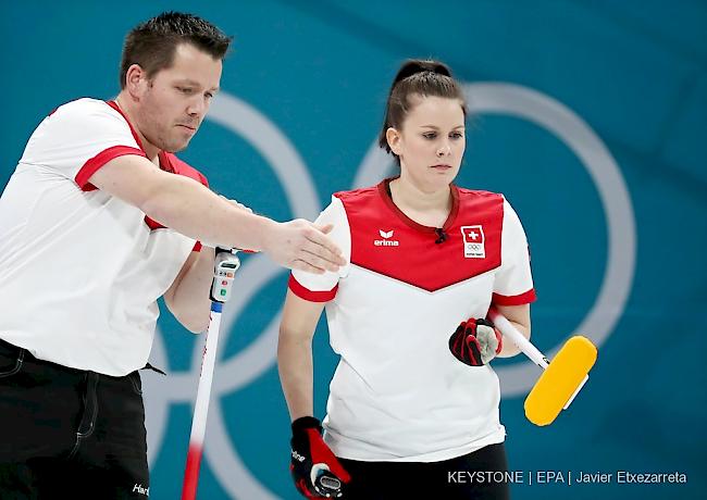 Jenny Perret und Martin Rios spielen am Dienstag um Gold.