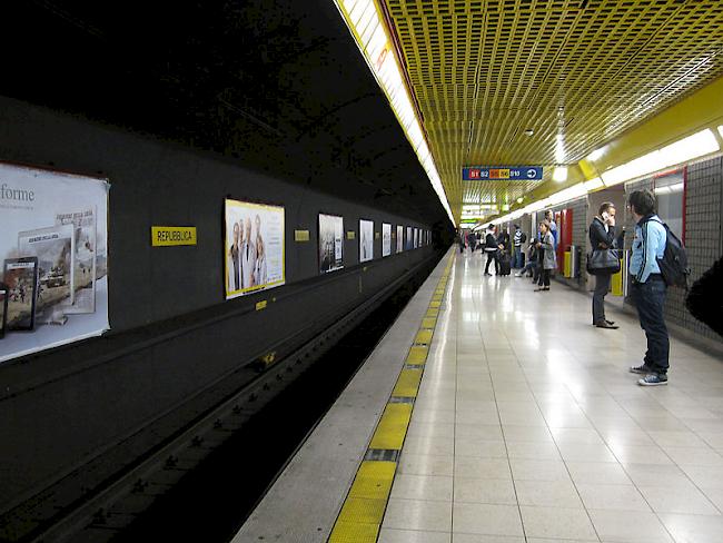 Ort des Vorfalls. Die Mailänder Metro-Station Repubblica.