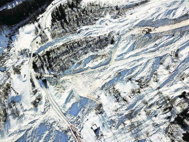 In den Alpen erreichten die Schneemengen im Januar Rekordniveau.