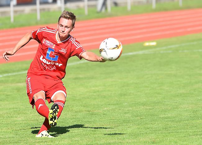 Wieder zurück. Dominique Feldner trägt erneut die Farben des FC Oberwallis (Archivbild).