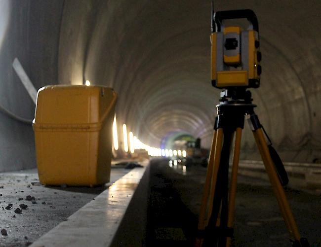 Noch viel zu tun. Bis zur Eröffnung des Nachbartunnels Visp wird es indes noch ein paar Jahre dauern. 