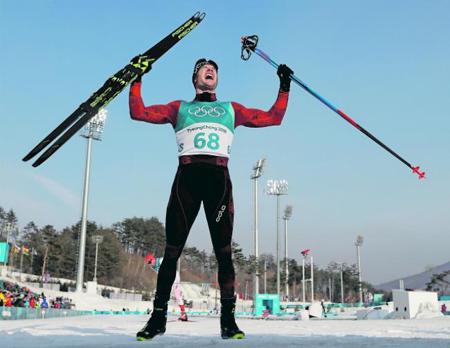 Premiere. Dario Cologna triumphierte das erste mal bei 50 km. (Archiv)