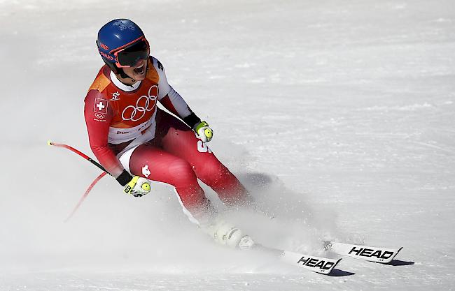 Lara Gut fehlte eine Hundertstel Sekunde zur Bronzemedaille.