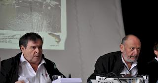 Pr&auml;sident Philippe Darioly (links) und Vize Markus Truffer informierten &uuml;ber die Walliser Fischerei 2017.