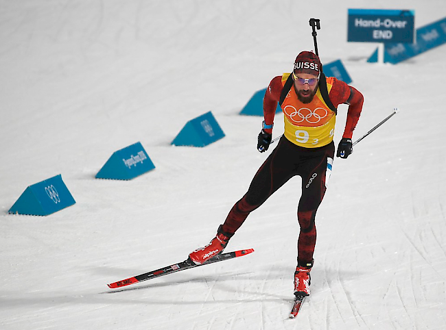 Benjamin Weger zeigte in der Mixed-Staffel eine starke Leistung.