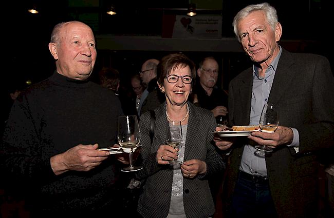 Konrad (76) und Myriam Abgottspon (75) aus Stalden, Bernhard Blumenthal (72) aus Naters.
