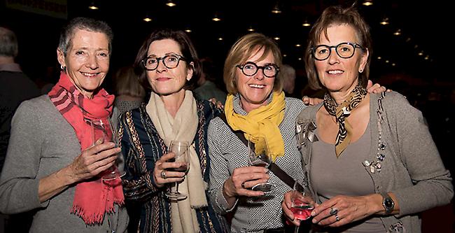 Renata Studer (70) aus Mund, Astrid Andres (60) aus Naters, Anita Gasser (61) aus Naters, Ruth Walpen (61) aus Termen.
