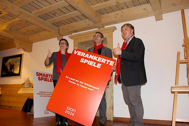Das Netzwerk der Oberwalliser Berggemeinden sagt Ja zur Olympia-Kandidatur «Sion 2026» – «ein Zeichen für die Zukunft».
