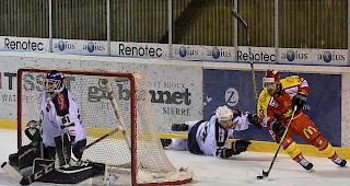 Remy Rimann und der HC Siders, das 2:0 in der Serie gegen Villars.