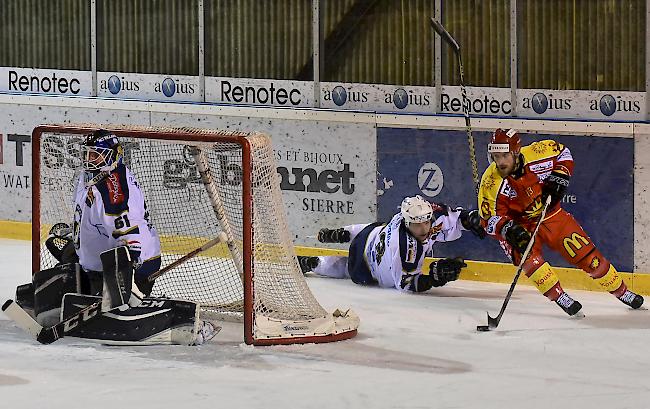 Remy Rimann und der HC Siders, das 2:0 in der Serie gegen Villars.