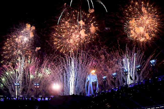 Beeindruckendes Feuerwerk