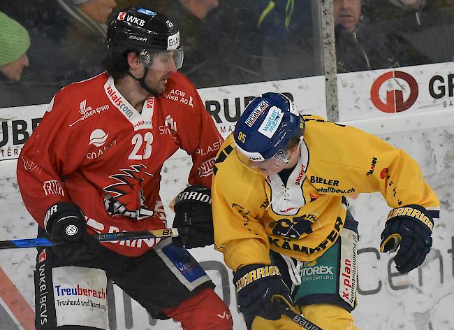 Mark Van Guilder gegen Langenthals Philipp Ahlström, Visp vermochte das Break nicht zu bestätigen.