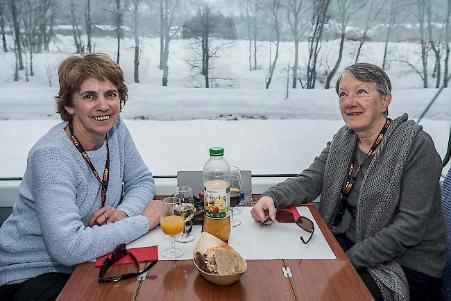 Barbara Kummer (61), Riederalp, Sonja Cathrein (66), Brig-Glis
