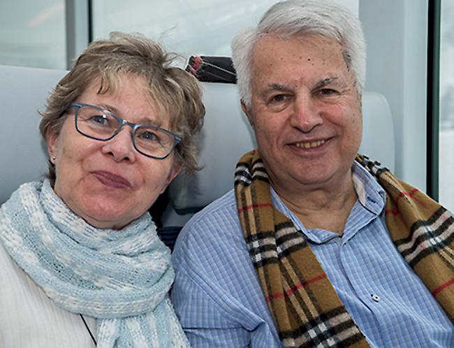 Christina (65) und Bernhard Imwinkelried (69), Ulrichen