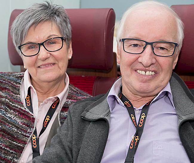 Fina (70) und Josi Heldner (70), Visp