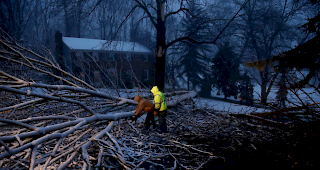 Ein schwerer Wintersturm w&uuml;tet an der Ostk&uuml;ste der USA.