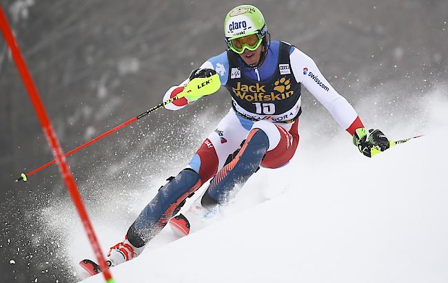 Ramon Zenhäusern fährt in Kranjska Gora aufs Podest. 