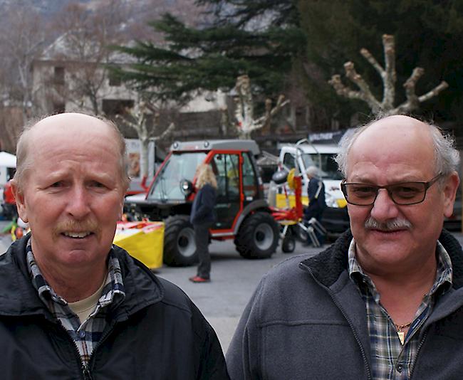 Armin Bärtschi (63) und Fritz Bregy (65) beide aus Hohtenn.