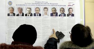 Wladimir Putin hat die Pr&auml;sidentenwahl in Russland nach ersten Ausz&auml;hlungsergbnissen gewonnen. Die sieben Mitbewerber waren chancenlos. 