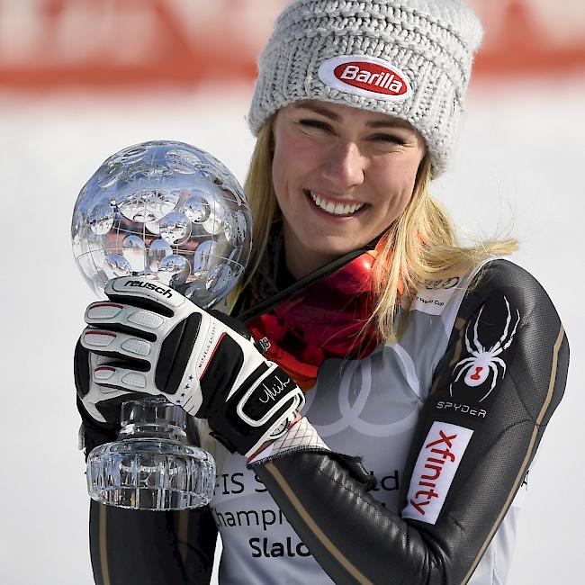 Hat gut lachen: Mikaela Shiffrin hat in der vergangenen Saison 700