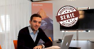 Auf Achse. Philipp Fux, Gesch&auml;ftsleitungsmitglied der international aktiven brain-tec AG, ist beruflich viel unterwegs.