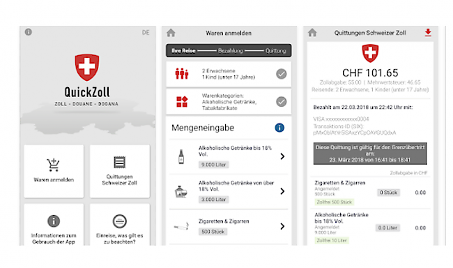 Mit der App «QuickZoll» sollen Reisende einfacher den Zoll passieren können.