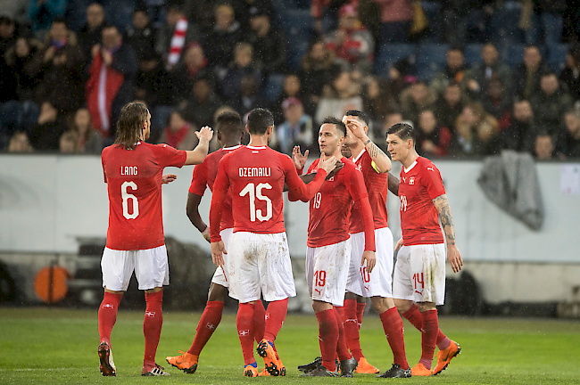 Ein gelungener Abend für die Schweizer Nationalmannschaft