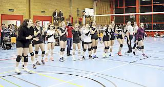 Jubelszenen nach dem Spiel: Der VBC Visp hat den Aufstieg in die NLB geschafft.