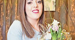 So kann es aussehen. Arjana Kraft mit ihrem Osternest.