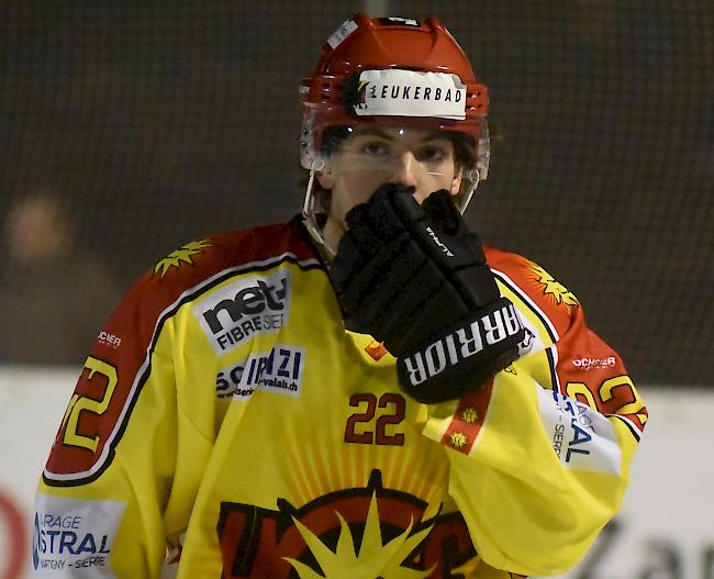 Vicor Bonny und der HC Siders, zum 1.-Liga-Meistertitel reichte es nicht ganz.