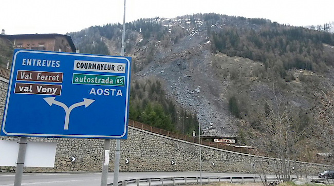 Der Lieferwagen wurde in der Nähe des Mont-Blanc-Tunnels angehalten.