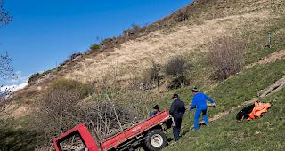 Anfangs April f&uuml;hrte das Managementzentrum des UNESCO-Welterbes einen Arbeitseinsatz mit Asylbewerbern im Gebiet Heidnischbiel bei Raron durch.