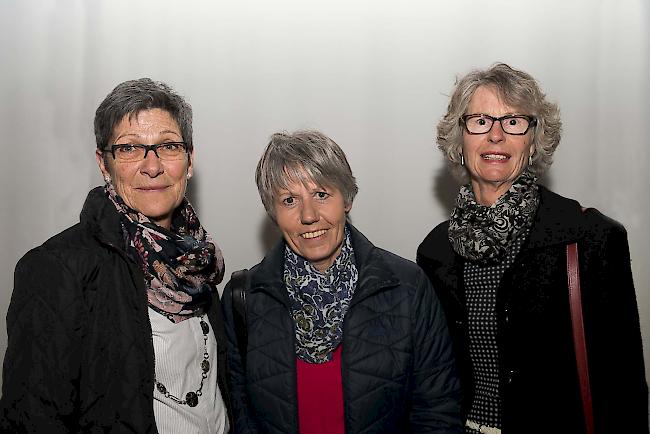 Susanne Anthenien (66), Naters, Christine Lagger (63), Glis, Rita Walker (64), Naters.