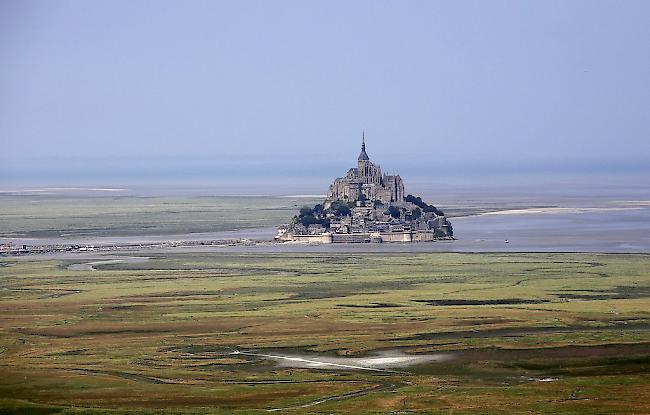 Mont Saint-Michel musste am Sonntag evakuiert werden. 