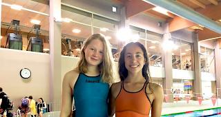 Medea Wedig und Xenia Wedig nach dem erfolgreich beendeten Wettkampf.