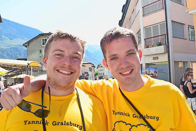Mathier Gasser (24) und Samuel Siggen (29) aus Mollens.
