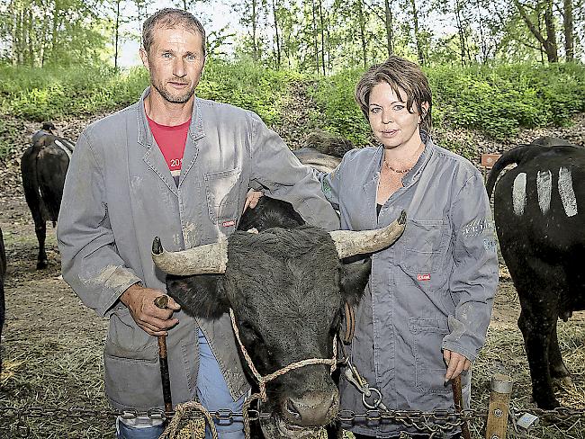 Edgar (44) und Christine Bregy (33), Niedergesteln.