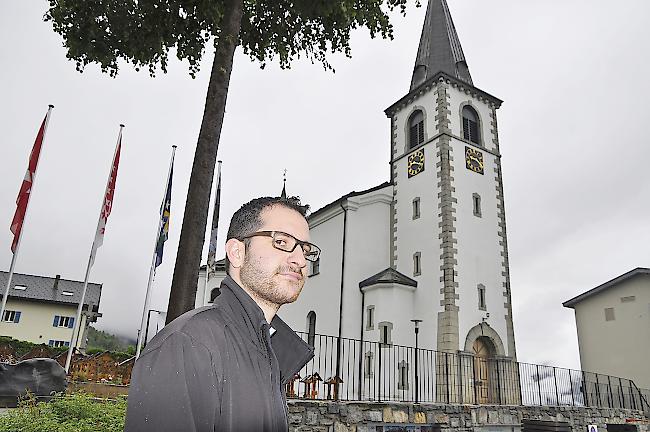 In der Pfarrkirche St. Josef in Ausserberg zelebriert Benjamin Schmid Primiz.