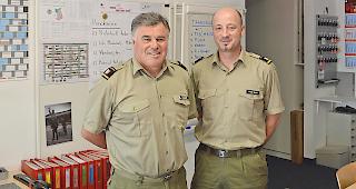 Bernhard Zen-Ruffinen und Silvan Lorenz sind die Oberwalliser Zivilschutzkommandanten.