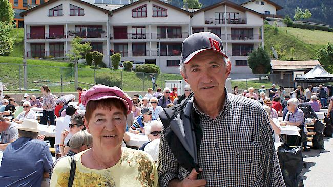 Olga (70) und Marcel (72) Ruppen aus Naters.