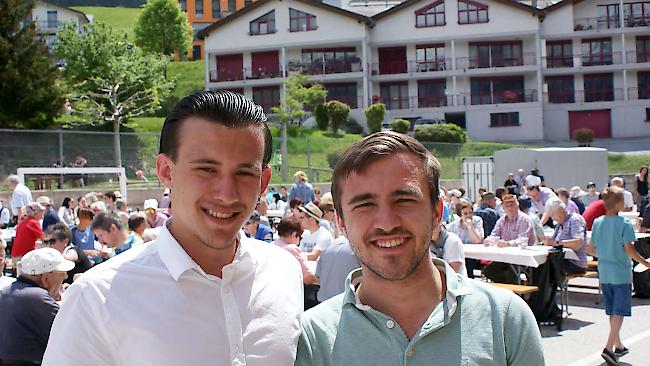 David Schweizer (19) und Matthias Hildbrand (20) aus Ried-Brig.
