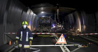 Der San Bernardino-Tunnel bleibt bis mindestens Donnerstag gesperrt.
