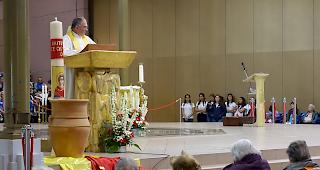 Er&ouml;ffnung der Wallfahrt 2018 in Lourdes mit Pilgerleiter Pfarrer Herbert Heiss.
