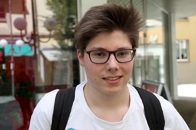 Frédéric Lehmann (15), Visp: «Für den Tourismus wären die Spiele eine tolle Plattform.»
