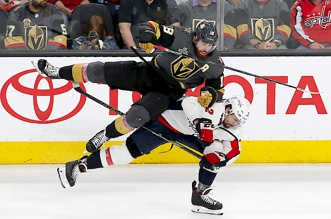 Umkämpft. Dank eins 3:2-Auswärtssiegs gleichen die Washington Capitals die Serie gegen die Vegas Golden Knights zum 1:1 aus.