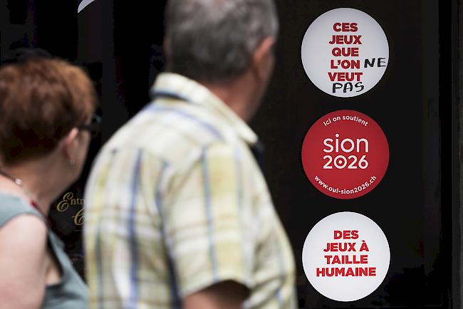 «Sion2026» wird an der Urne wohl abgelehnt.